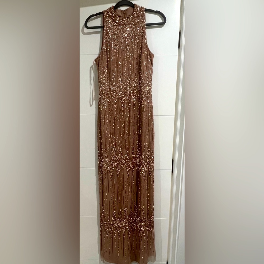 Adrianna Papell long dress with jewels